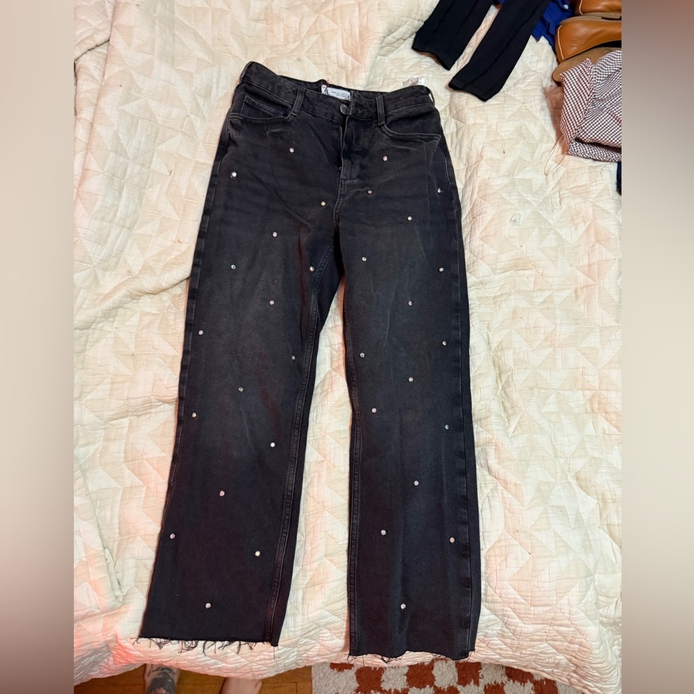 Zara studded jeans